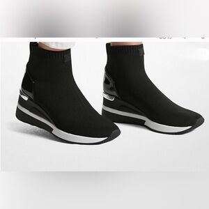 Michael Kors Black and Silver Sneakers